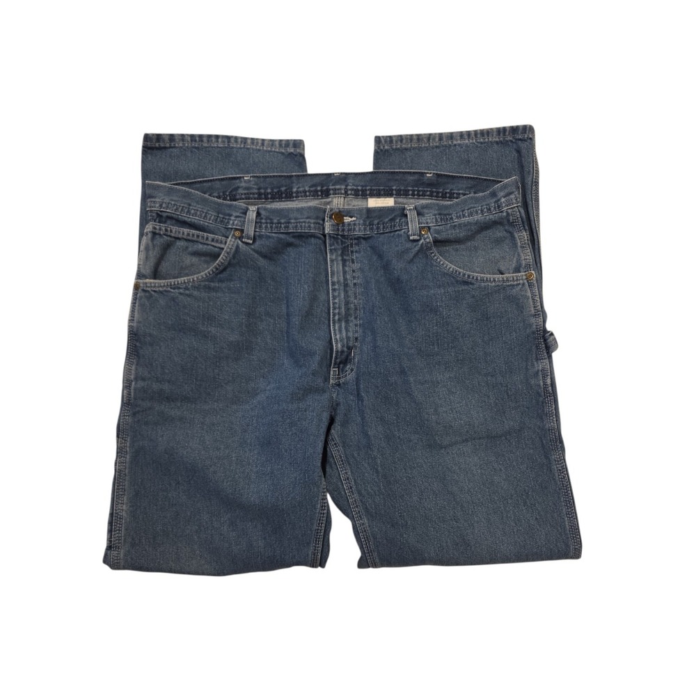 KEY Denim Carpenter Jeans Mens 40x34 Blue Workwear Cotton Straight Leg Skater